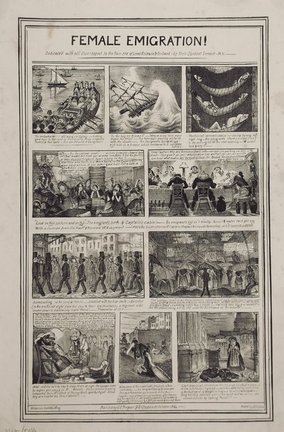 Vrouwelijke emigratie!, gedrukt door R. Redman voor G.S. Tregear, 90 Cheapside, Londen, oktober 1834 door W. Newman